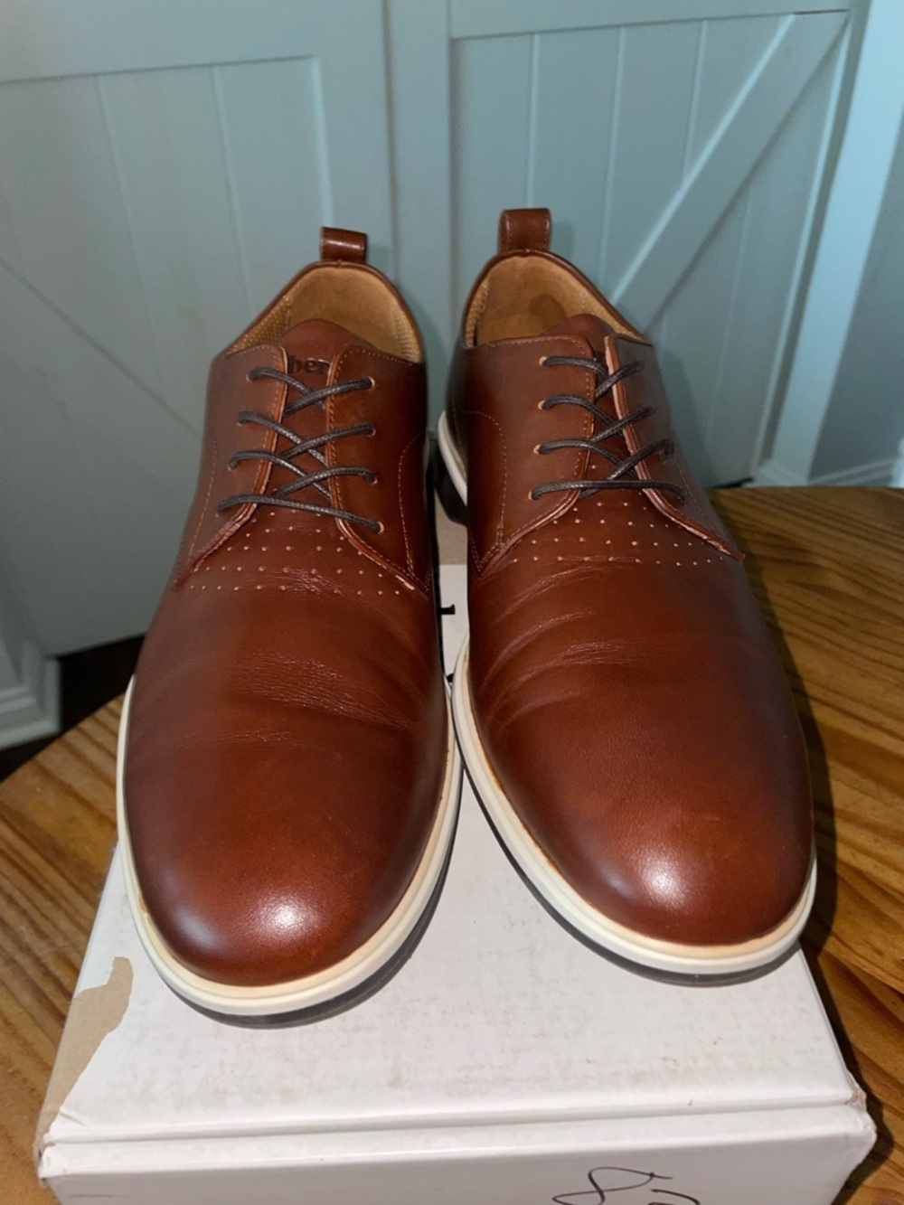 Amberjack The Original Dress Shoes In Coffee Men’s Size 10.5M - Picture 13 of 16
